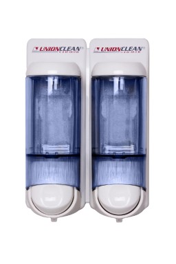 Soap dispenser – ABS WHITE duo 2 x 0.17 lit.