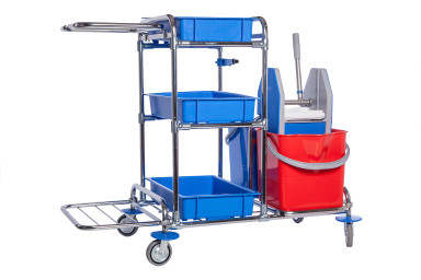 Trolley for the maintenance of hygiene