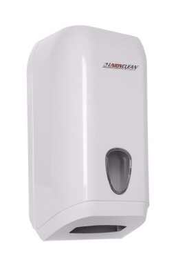 Interfold toilet paper dispenser 500 abs white