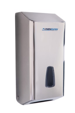 Interfold toilet paper dispenser 500 stainless steel