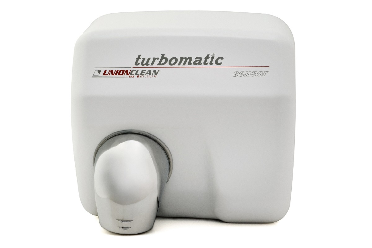 Hand Dryer - turbomatic white enamel sensor